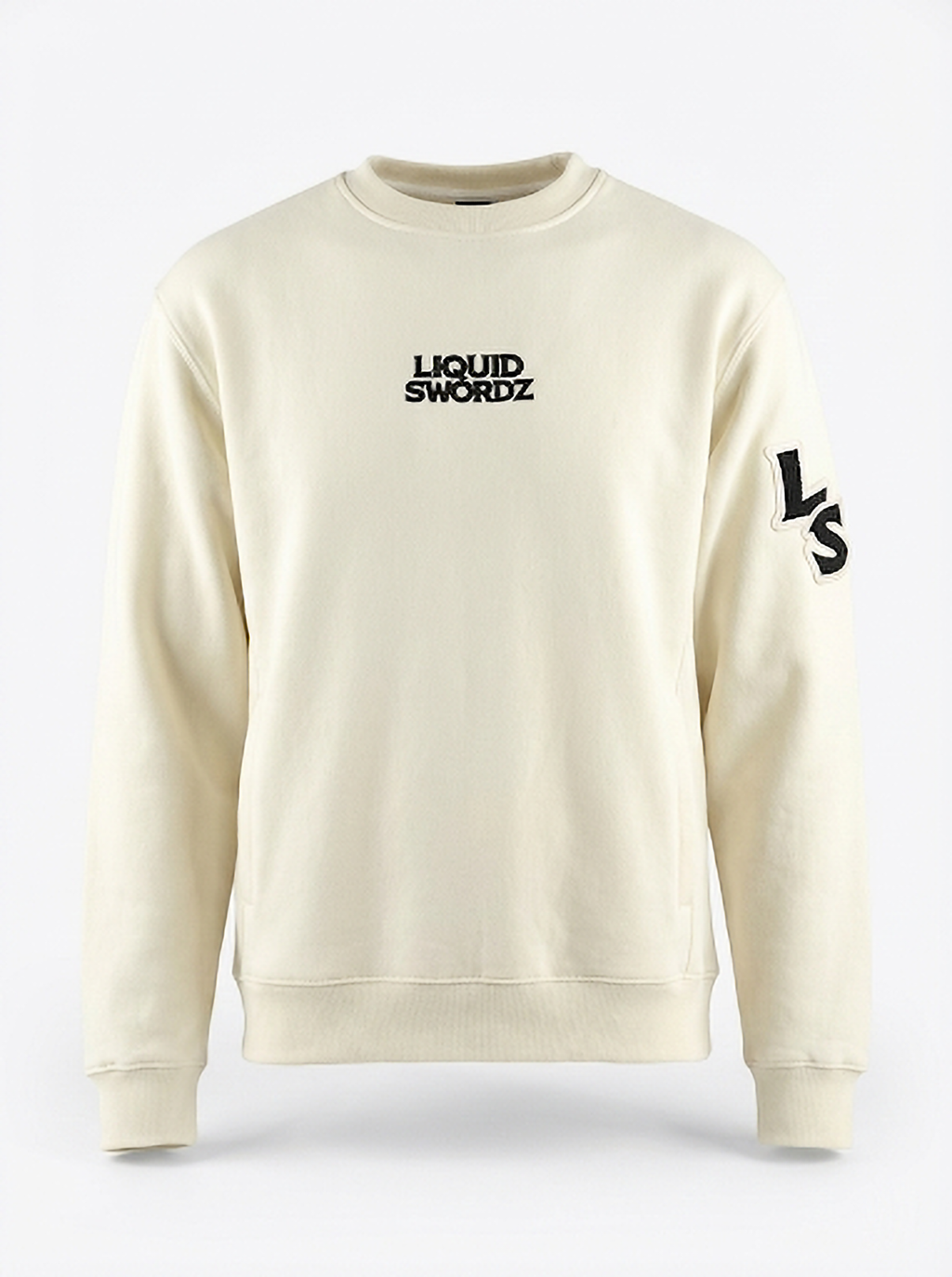 Liquid Swordz Premium Cream Crewneck Sweater