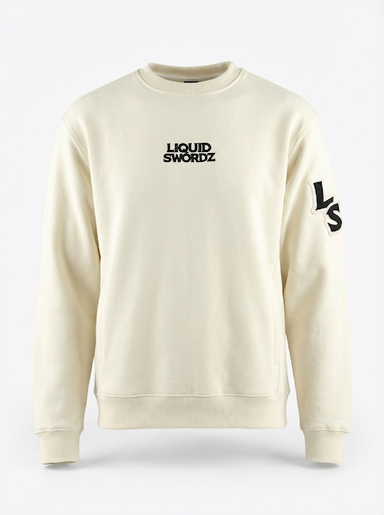 Liquid Swordz Premium Cream Crewneck Sweater